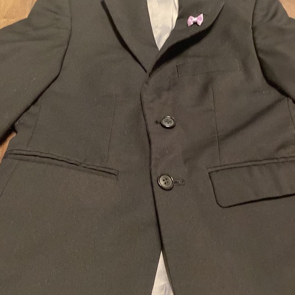 Michael Kors Boys Blazer size 8, black with lilac bow - Picture 3 of 8